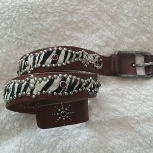 Animal print belt